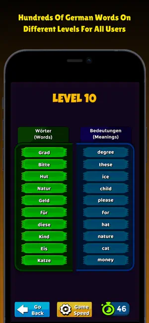 Learn German Vocabulary Game screenshot 3