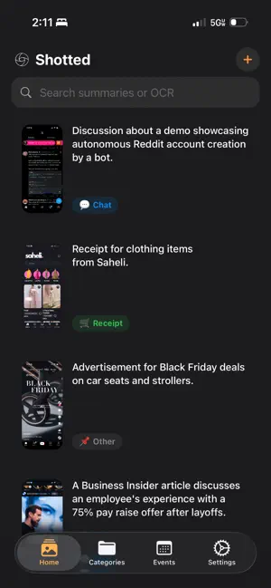 Shotted screenshot 1