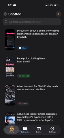 Shotted screenshot