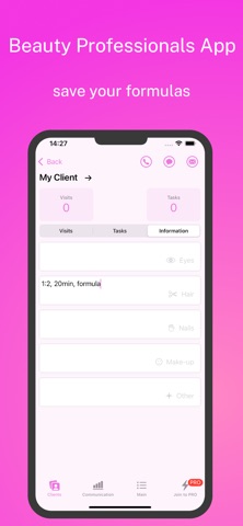 Beauty Salon Management: CRM iPhone screenshot