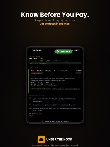 Under The Hood iPad screenshot