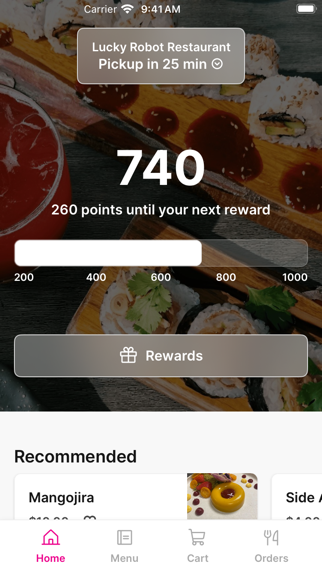 Lucky Robot Restaurant app screenshot