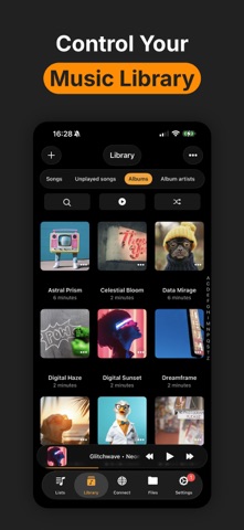Flacbox: Hi-Res Music Player iPhone screenshot