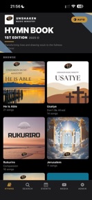 Unshaken Music Hymn Book screenshot