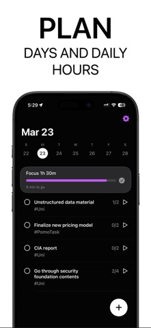 Focus to do: PomoTask Screenshot 2 of 5