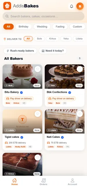 Addis Bakes screenshot 1