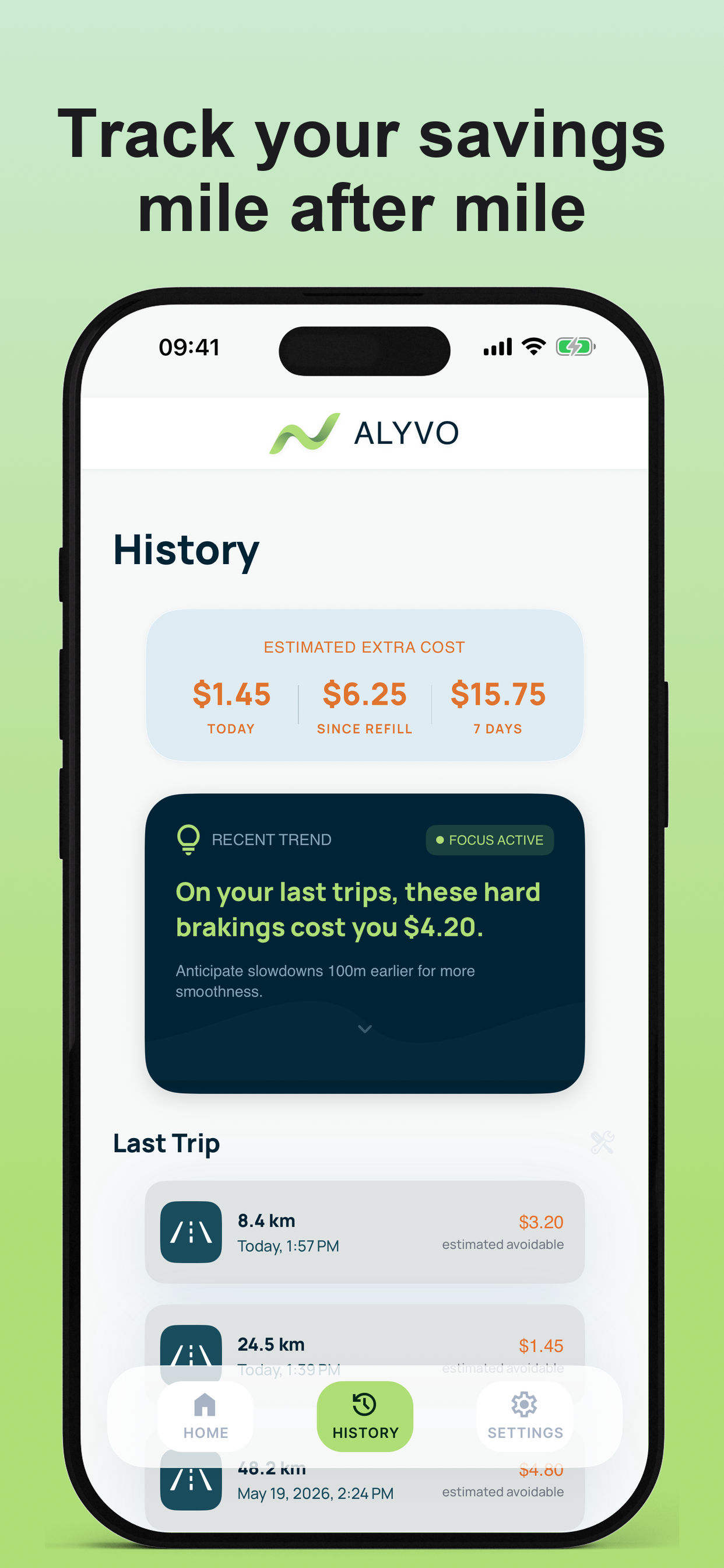 Alyvo: Gas Log & MPG Tracker screenshot 4