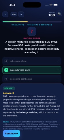 MCAT Ready iPhone screenshot
