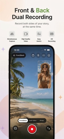 Dual Camera・Front Back iPhone screenshot