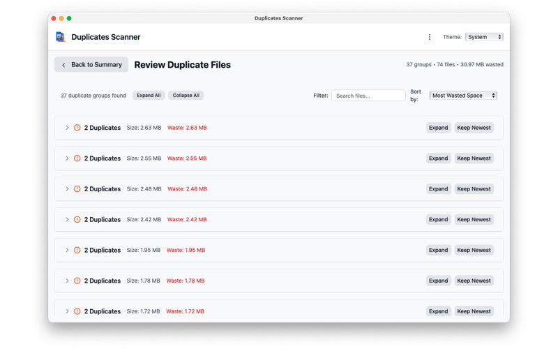 FlipFocus • Duplicates Scanner screenshot