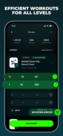 Befit: Gym & Home Workout Plan iPhone screenshot