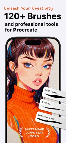 Brushes for Procreate & Tools iPhone screenshot