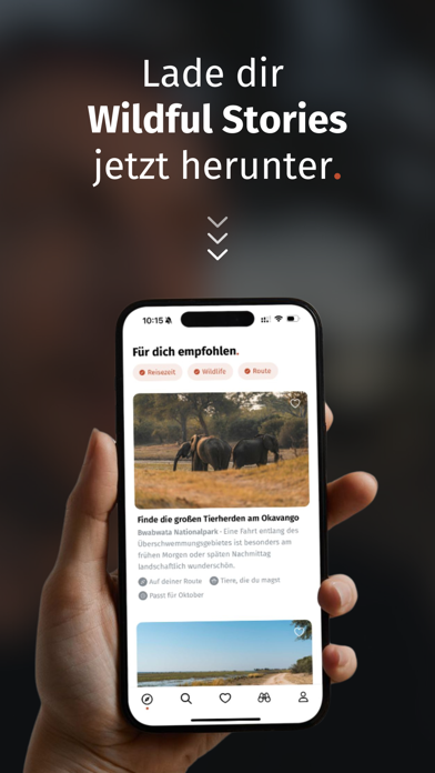 Wildful Stories: Roadtrip App Screenshot