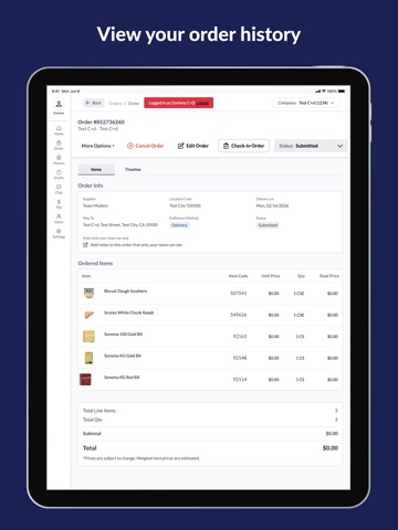 Team Modern iPad screenshot