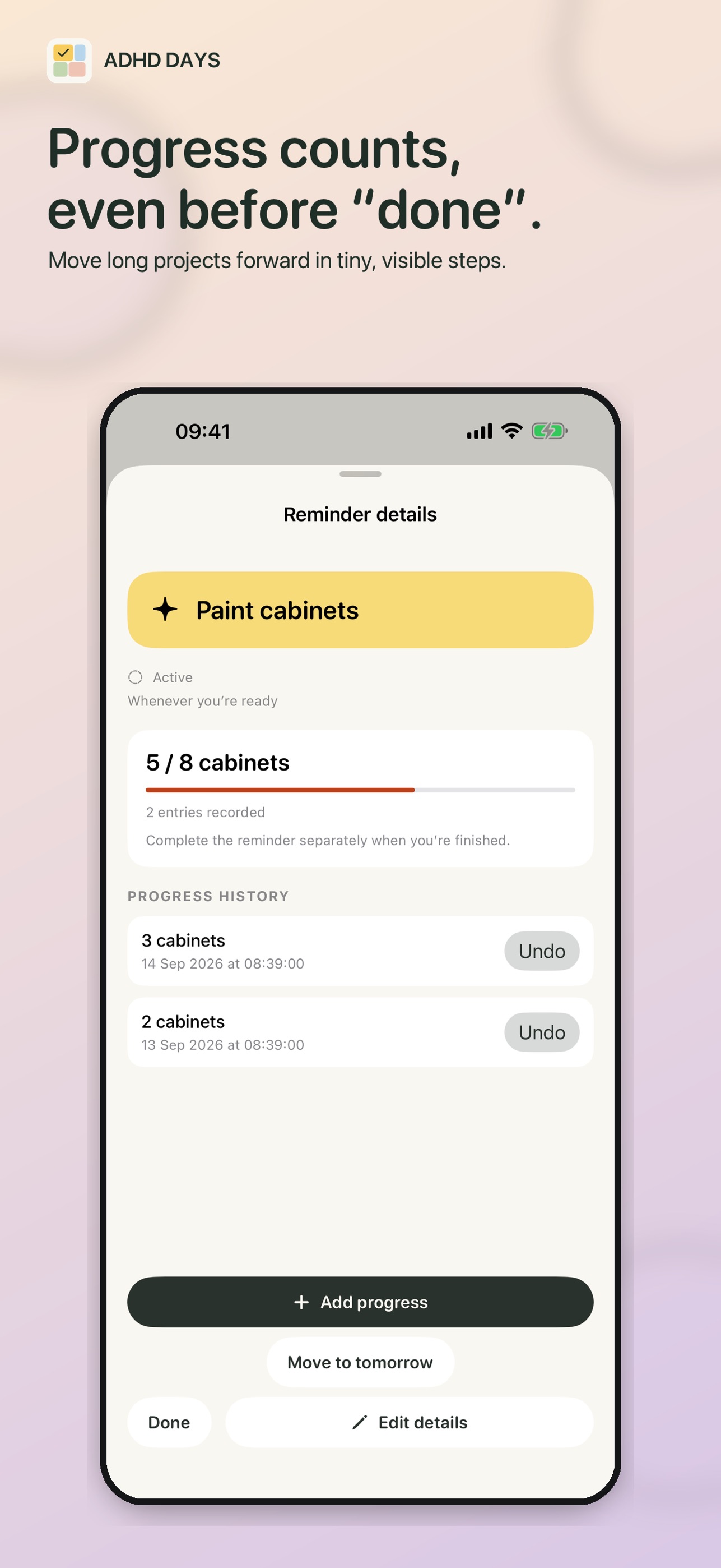 Screenshot 2 of ADHD Days: Plans + Reminders