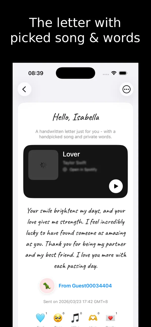 Screenshot #2 pour FlowithMusic-Letter,song,words