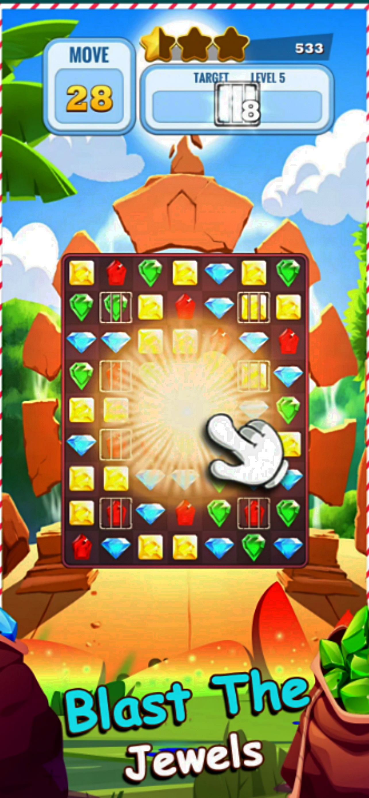 Gem Blast Match 3 Puzzle screenshot 3