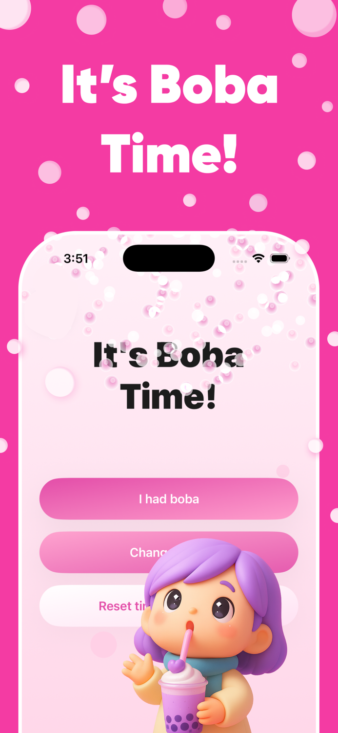 Boba Time Bubble Tea Timer