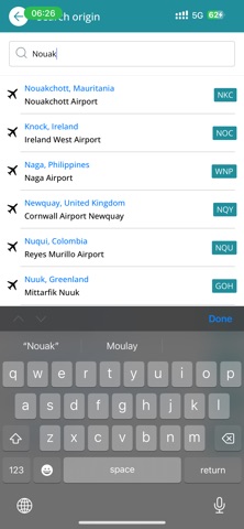 HA voyages screenshot