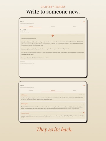 Thereafter: Letter Journal iPad screenshot