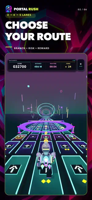 Portal Rush: Neon Runner screenshot 2
