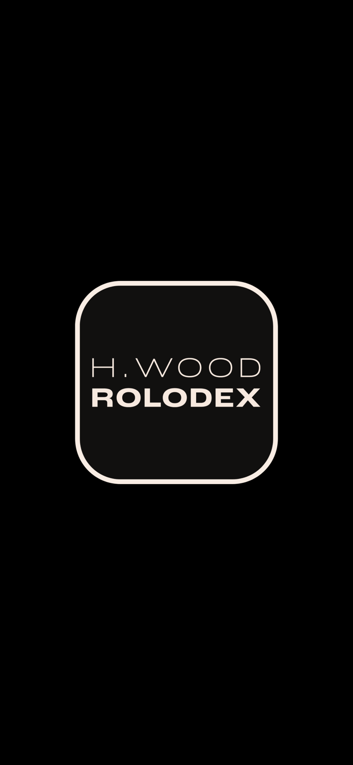 h.wood Rolodex