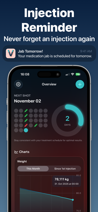 Velto GLP-1 Tracker Screenshot 2 of 8