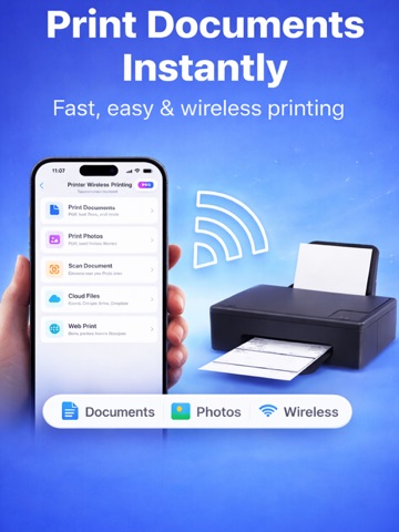 Printer: wireless printing iPad screenshot