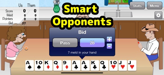 Screenshot of Pinochle Pro