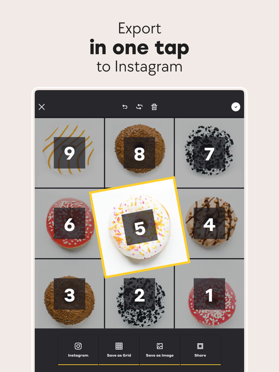 GRIDS Post maker for Instagram iPad screenshot 6 - Photo & Video app