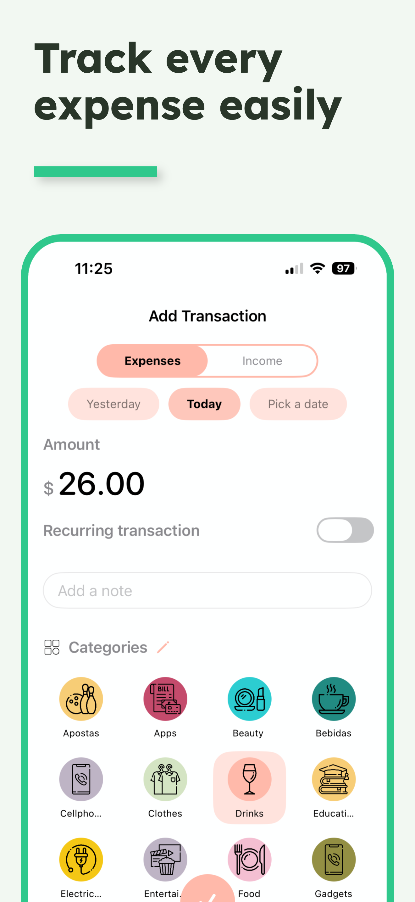 Finely: Budget Expense Tracker