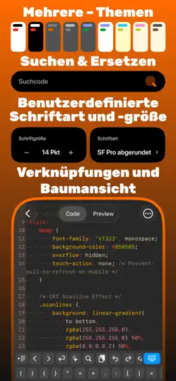 Screenshot von HTML Creator - Editor & Viewer auf dem iPhone 3