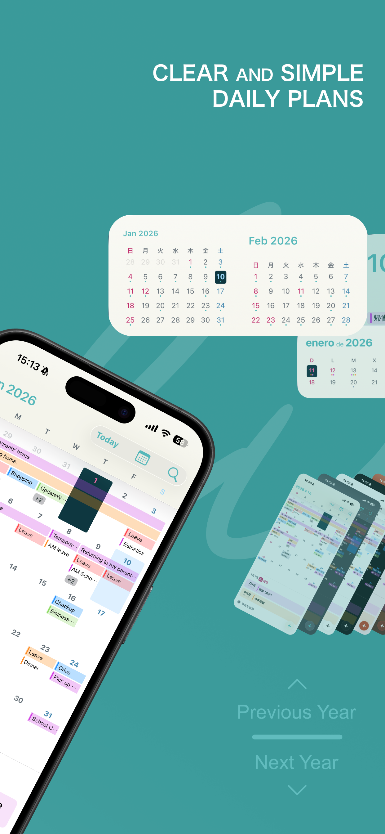 Calun: Simple Monthly Calendar