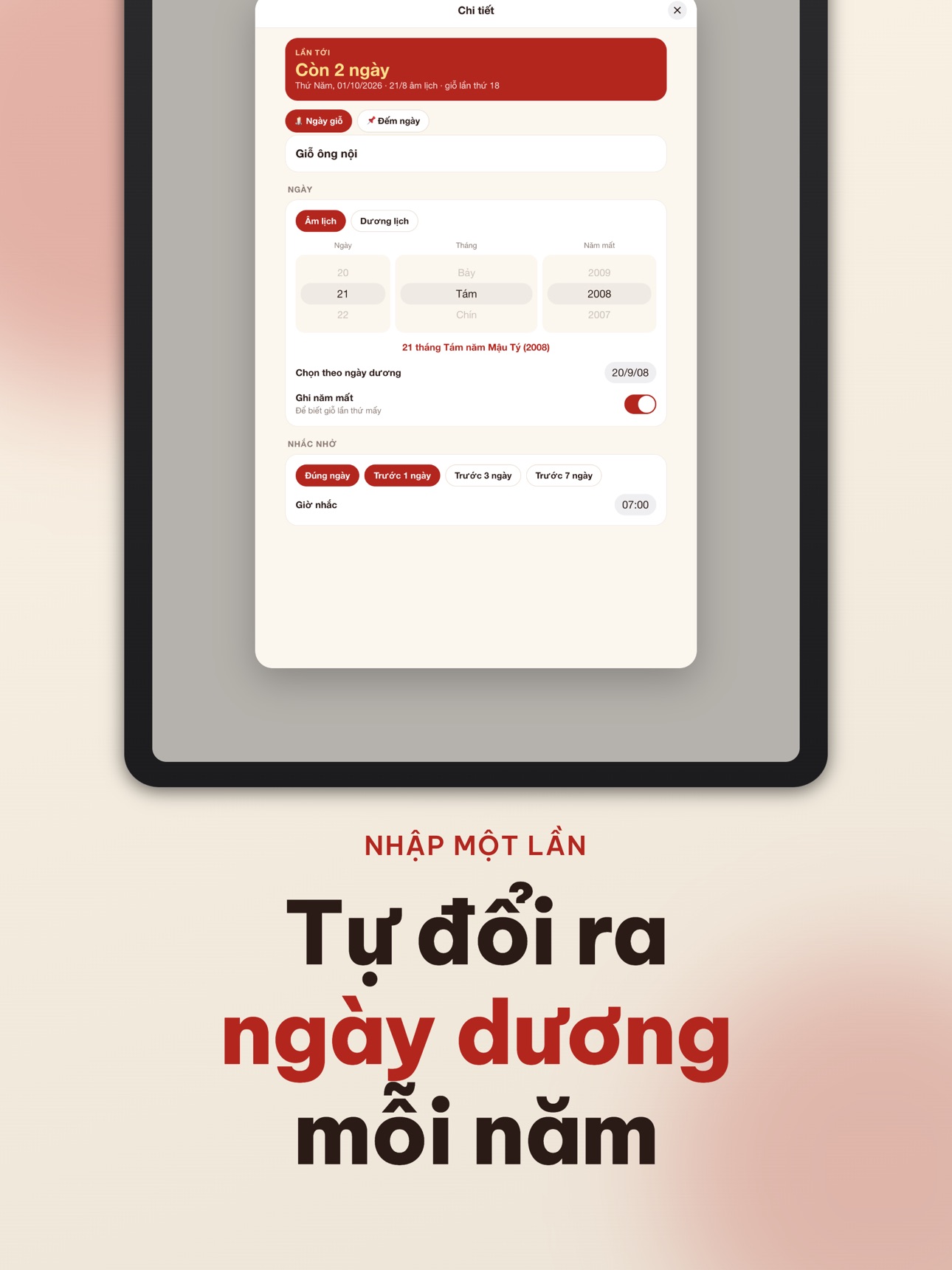 Screenshot 10 of Sổ Ngày Giỗ-Nhắc giỗ gia đình