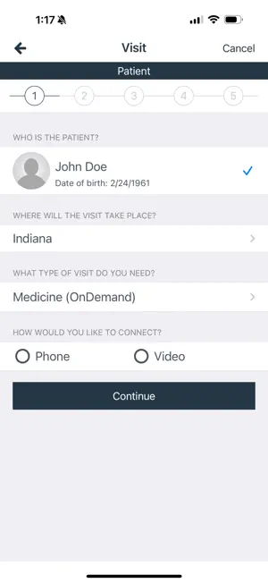 IU Health Virtual Visits screenshot 3