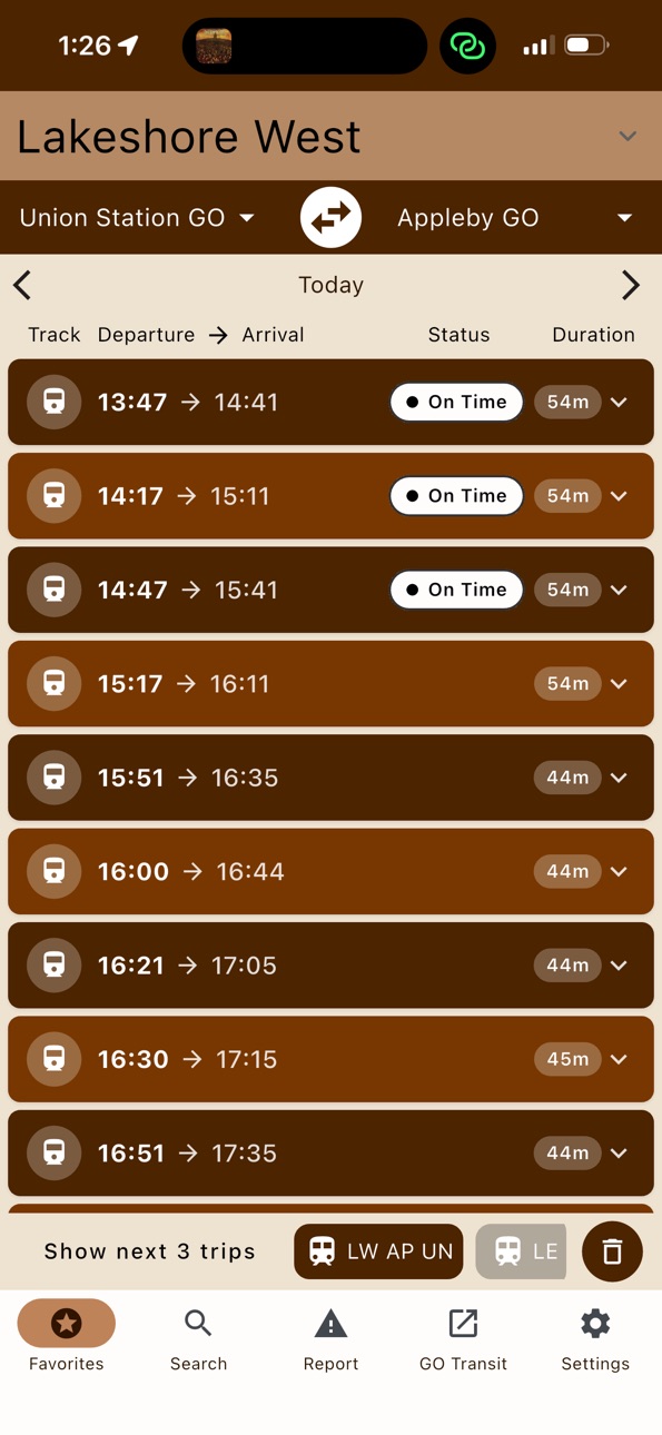 iPhone screenshot