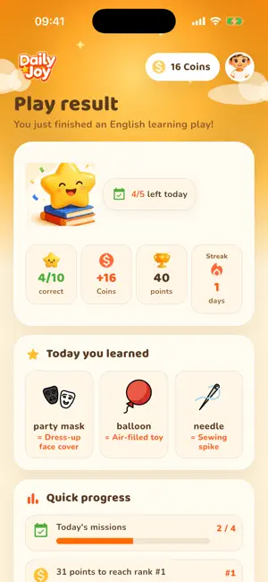 Daily Joy: English Vocabulary screenshot 4