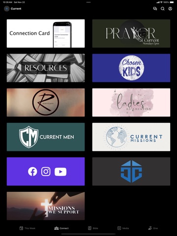 Current Church iPad screenshot