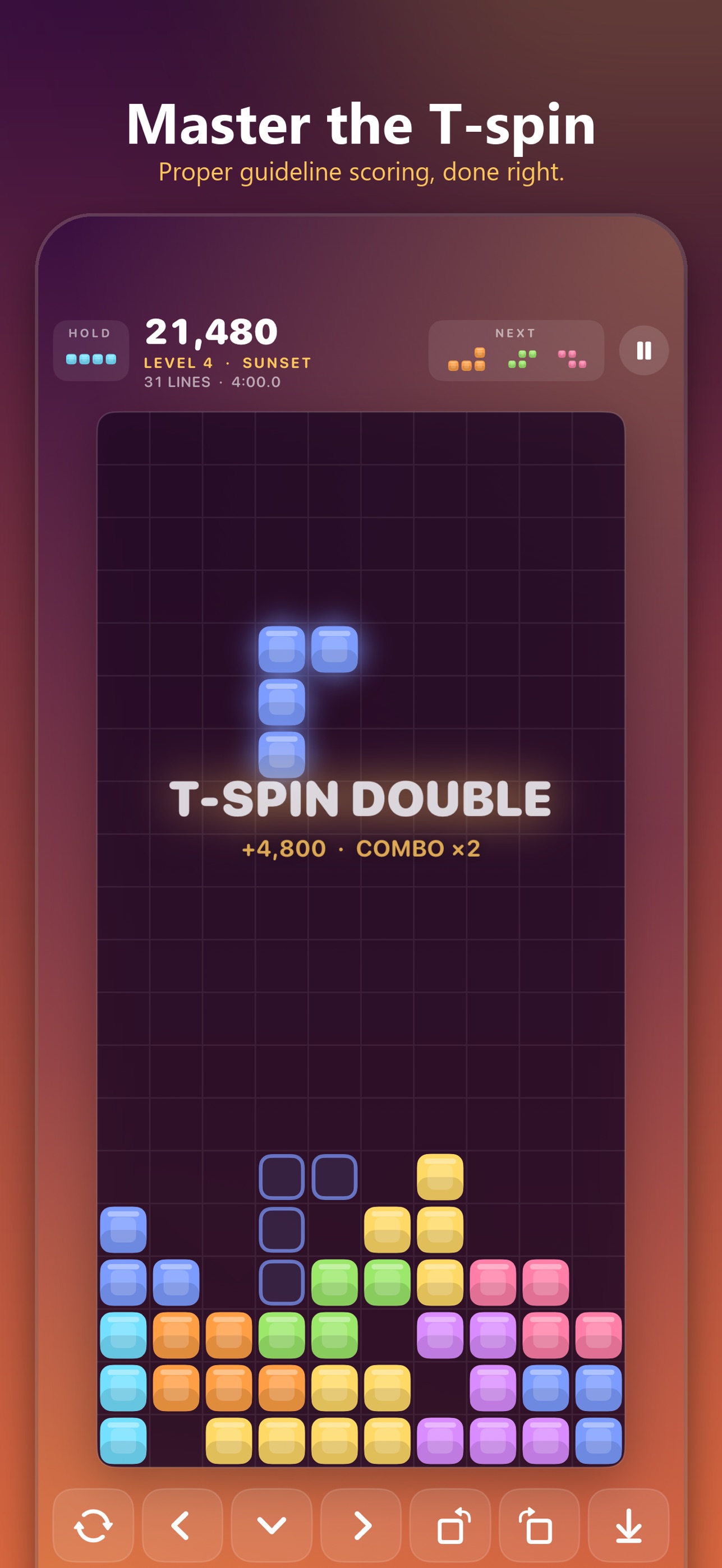 Screenshot 4 of Blockfall: Falling Blocks