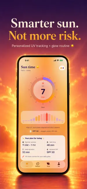 Suni — Tan & UV Tracker screenshot 1