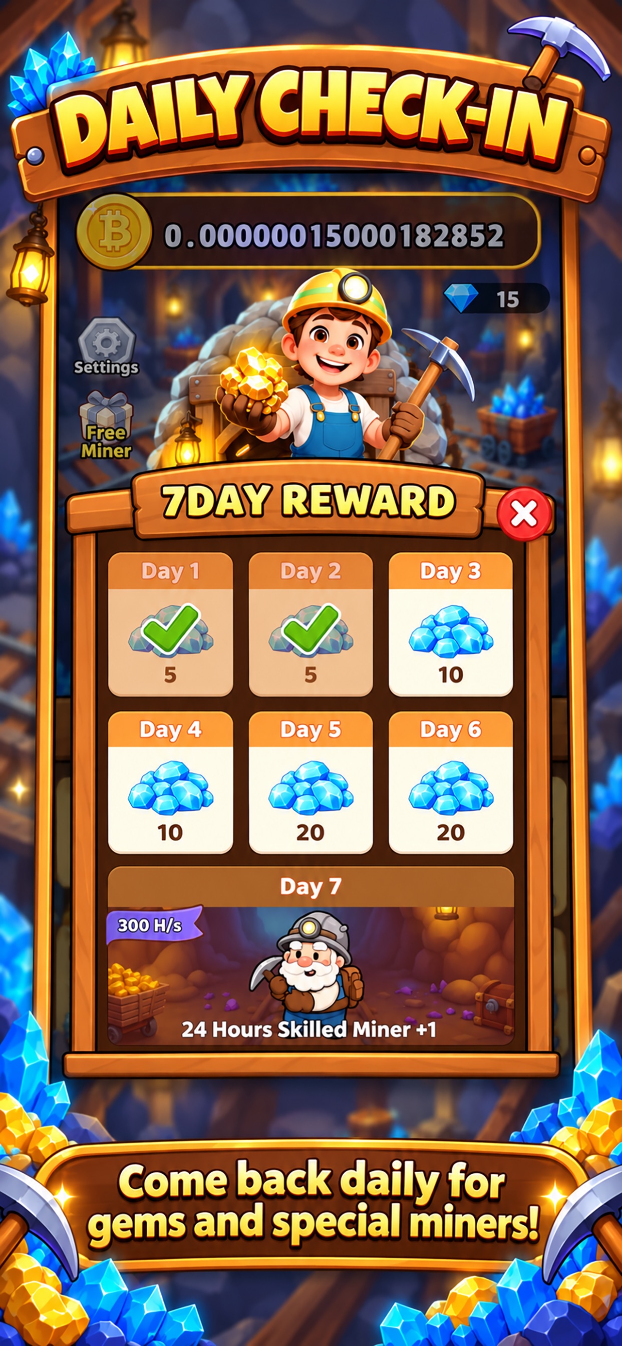 Screenshot 2 of Bitcoin Miner: Idle Empire