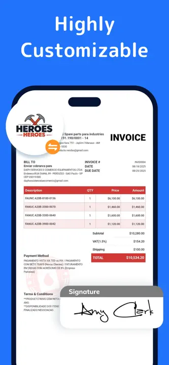 Invoice Maker App -InvoiceBaseのスクリーンショット（3/8）