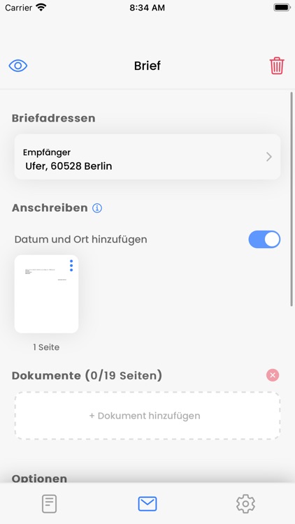 AppDiePost: Post & Briefe