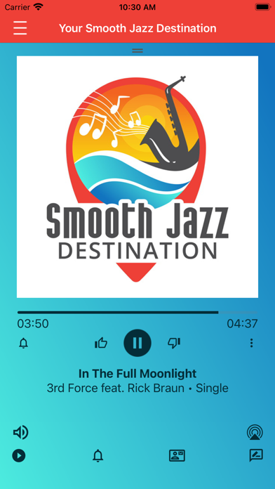 Smooth Jazz Destination iPhone screenshot 1 - Entertainment app