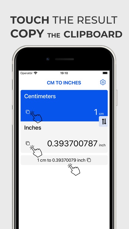 Cm to Inches Converter App