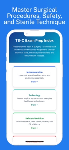 TSC Prep: Tech in Surgery iPhone screenshot