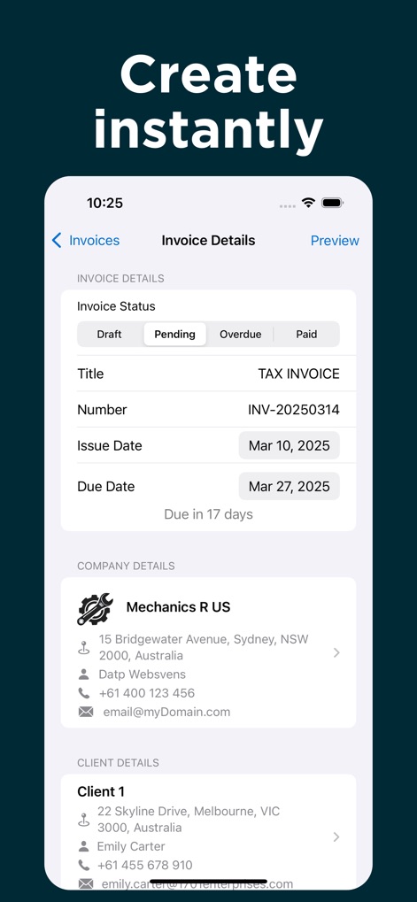Invoice Fly Template Generator - Business App | MWM