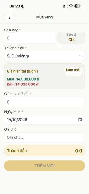 Tích Sản: Giá Vàng & Tài Sản screenshot 4