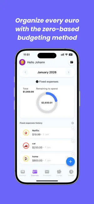 Finzee - envelope budget screenshot 1