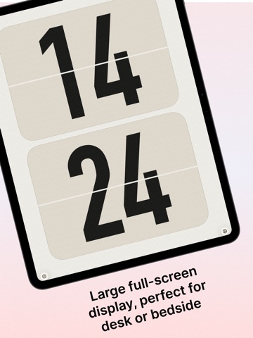 Flip Clock: Alarm & Pomodoro iPad screenshot